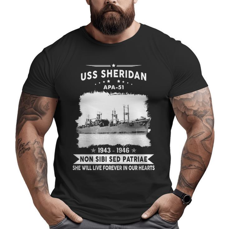 Uss Sheridan Apa Big and Tall Men T-shirt