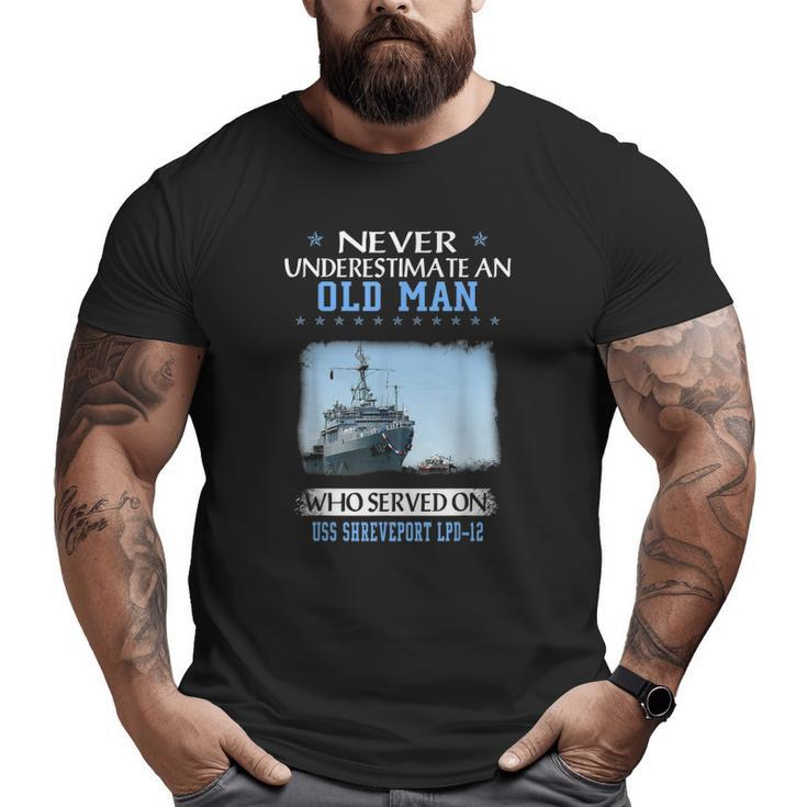 Uss Shreveport Lpd-12 Veterans Day Father Day Big and Tall Men T-shirt
