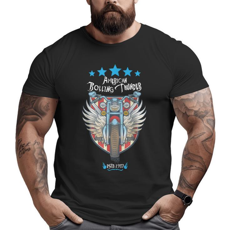 Ventage Rolling Thunder 2019 Memorial Day Veterans T-Shirt Big and Tall Men T-shirt