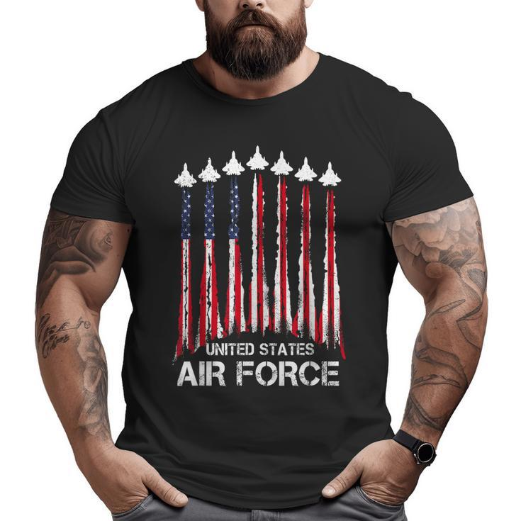 Veteran Air Force United States Patriotic 4Th Of July Big and Tall Men T-shirt