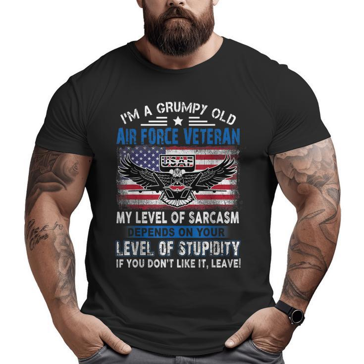 Veteran Of The United States Us Air Force Big and Tall Men T-shirt
