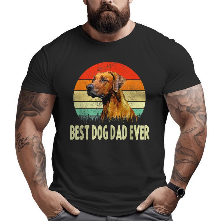 Vintage Best Dog Dad Ever Dog Father For Men Big and Tall Men T-shirt