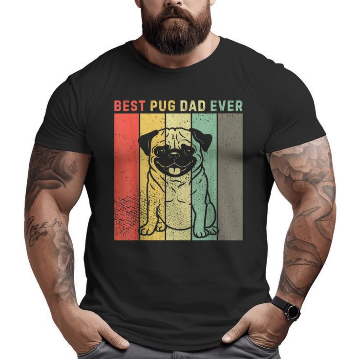 Vintage Best Pug Dog Dad Ever  Men Big and Tall Men T-shirt