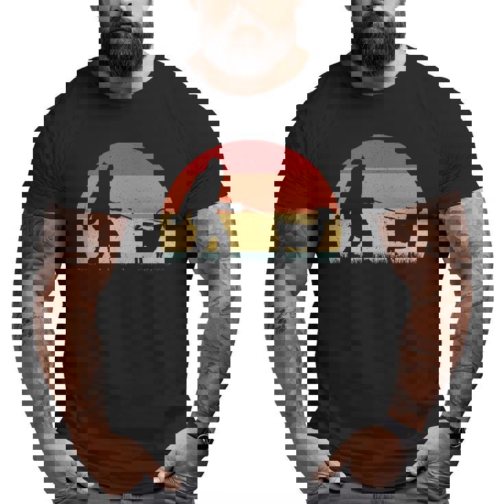 Vintage Bigfoot Walking Goat Sasquatch  Big and Tall Men T-shirt