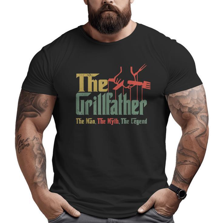 Vintage The Grillfather Grill Fathers Vintage Big and Tall Men T-shirt