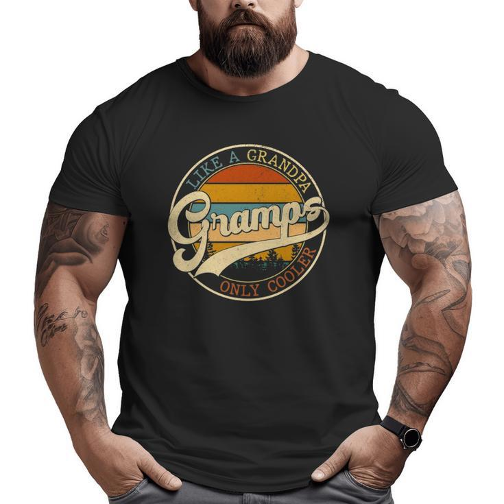 Vintage Gramps Like A Grandpa Only Cooler For Father Day Big and Tall Men T-shirt