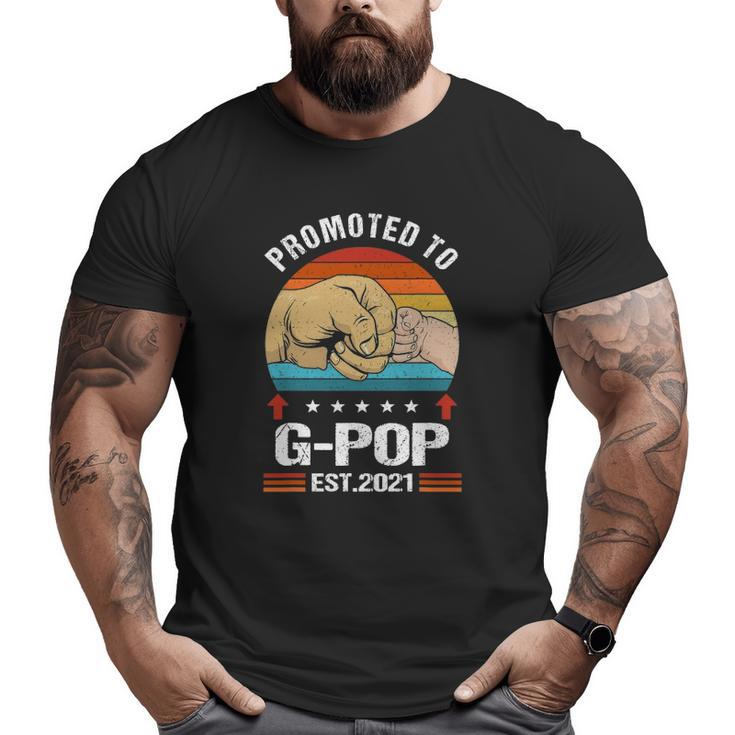Vintage Promoted To G-Pop 2021 Father Day Big and Tall Men T-shirt