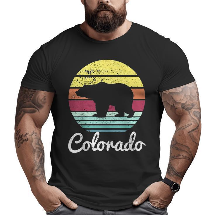Vintage Retro Co Colorado Wildlife Bear Adventure Big and Tall Men T-shirt