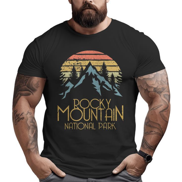 Vintage Rocky Mountains National Park Colorado Big and Tall Men T-shirt