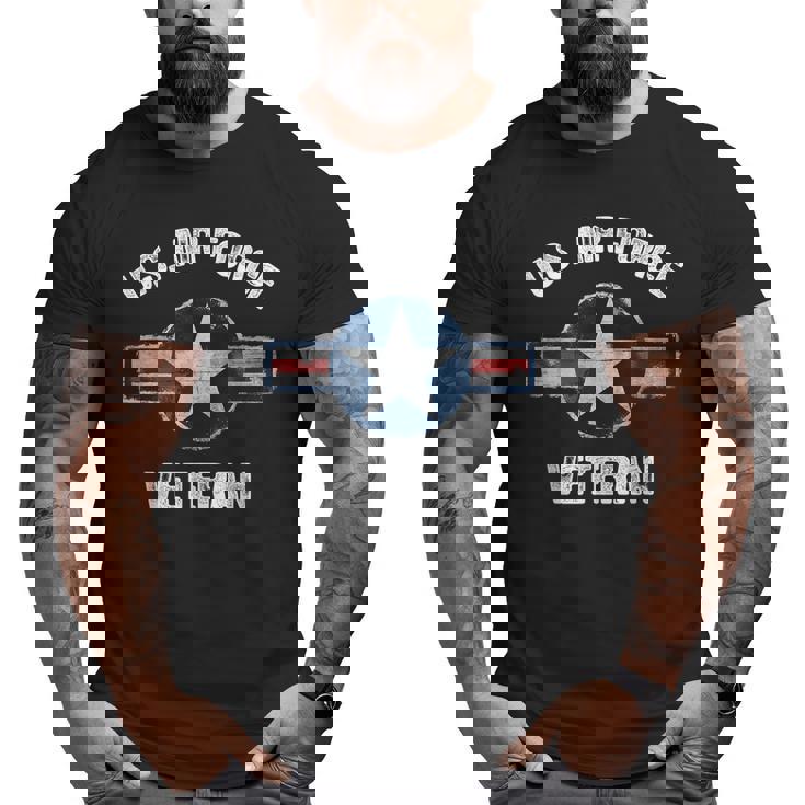 Vintage Us Air Force Veteran Vintage Usaf Veteran Big and Tall Men T-shirt
