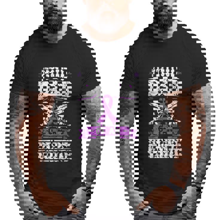 Warrior Dad Proud Awareness Month Big and Tall Men T-shirt