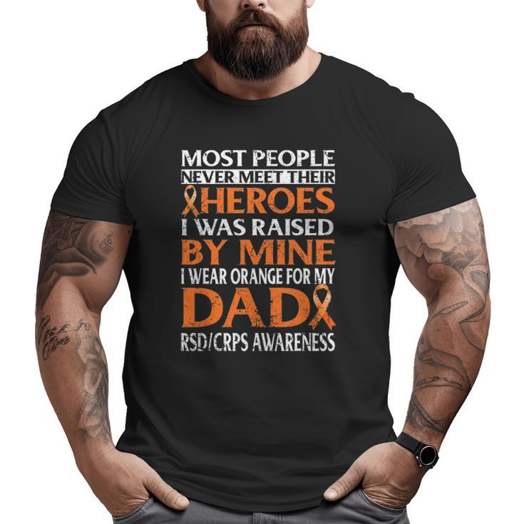 I Wear Orange For My Dad Rsdcrp Awareness Big and Tall Men T-shirt
