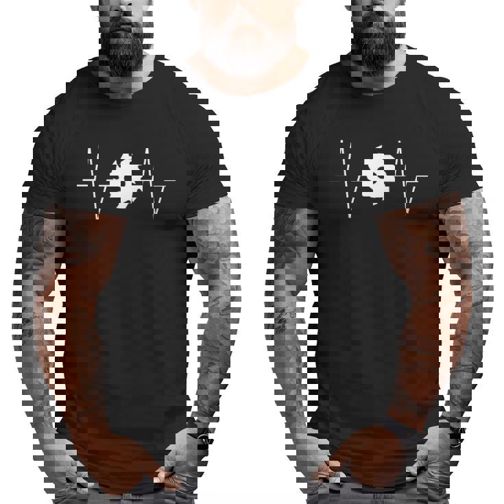 Woodworker Circular Saw Blade Heartbeat Ekg Pulse Big and Tall Men T-shirt