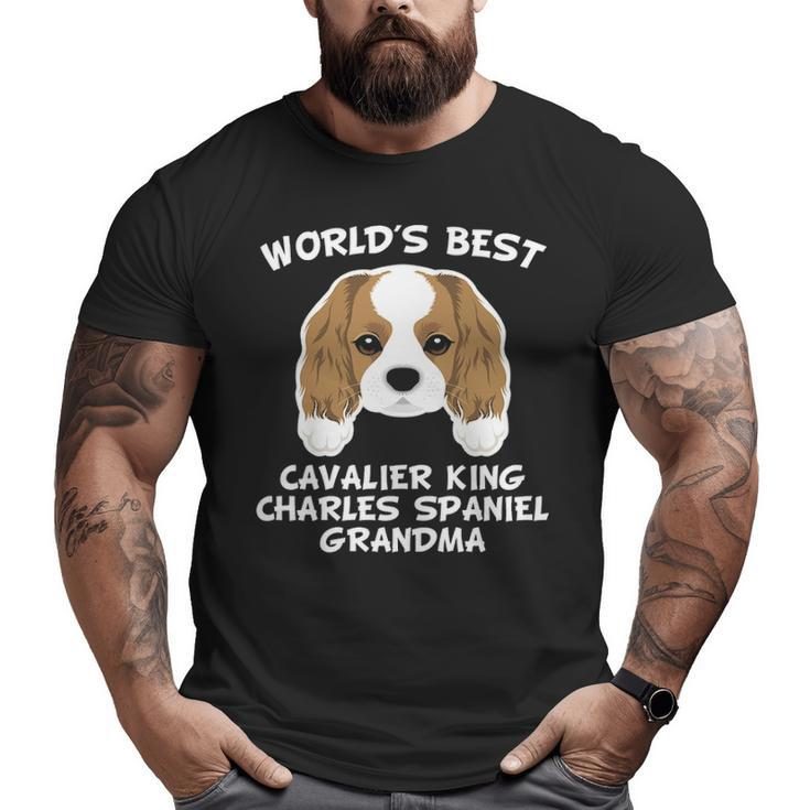 World's Best Cavalier King Charles Spaniel Grandma Big and Tall Men T-shirt
