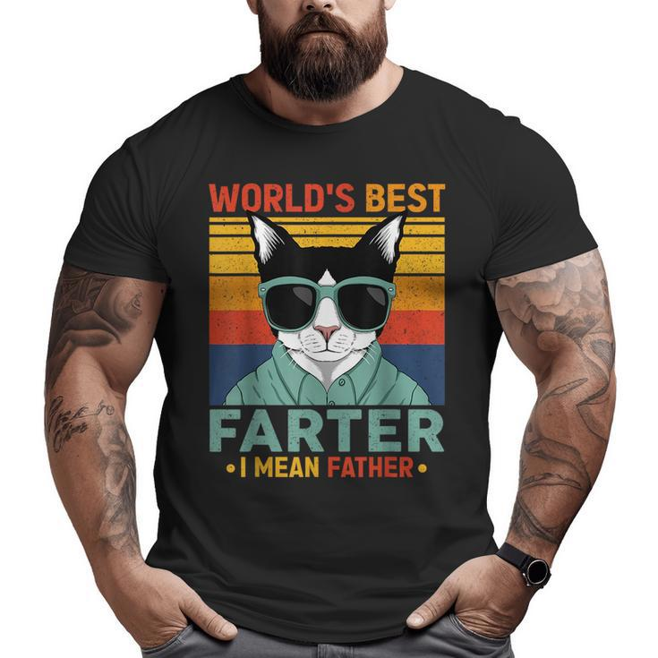 Worlds Best Farter I Mean Father Best Dog Dad Ever Big and Tall Men T-shirt