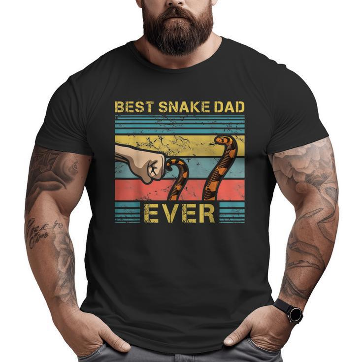 World's Best Snake Dad Snake Enthusiast Father Big and Tall Men T-shirt