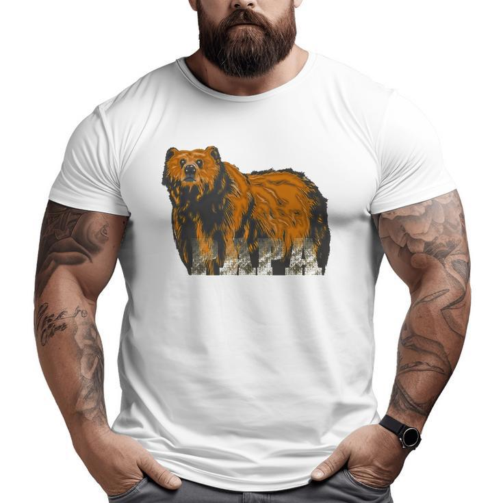 Graphic 365 Bear Papa Grandpa Fathers Day  Tank Top Big and Tall Men T-shirt