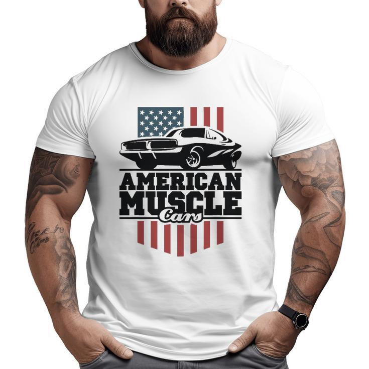 American Muscle Cars For High-Performance Car Lovers Big and Tall Men T-shirt
