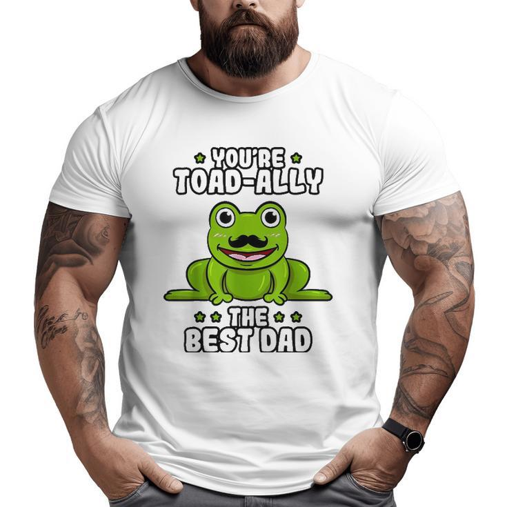 Best Dad Daddy Frog Toad Ally Father's Day Toad Froggy Big and Tall Men T-shirt