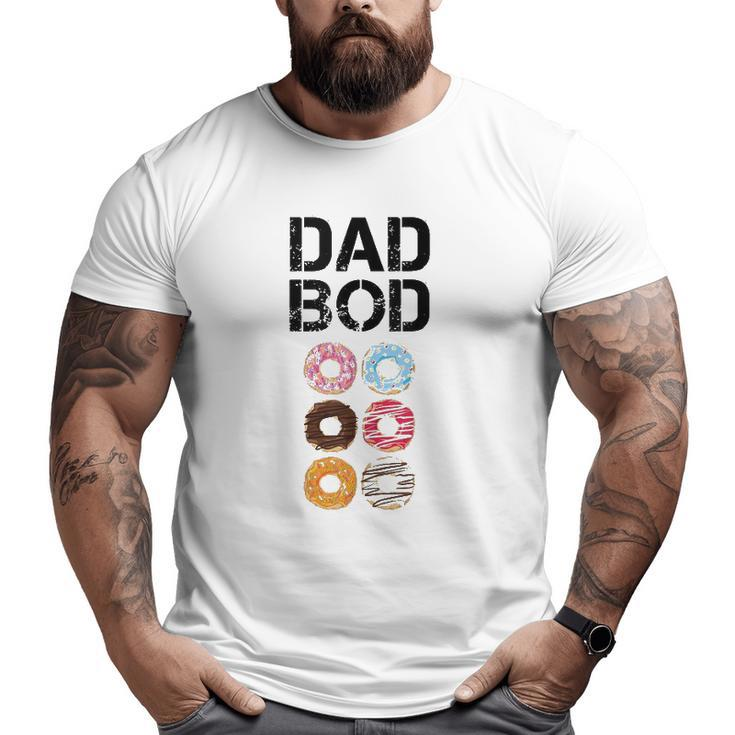 Dad Bod Tanks Donut Six Pack Daddy Gym  Big and Tall Men T-shirt
