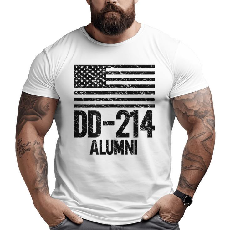 Dd214 Alumni Patriotic Us Military Vintage Veterans Day Big and Tall Men T-shirt