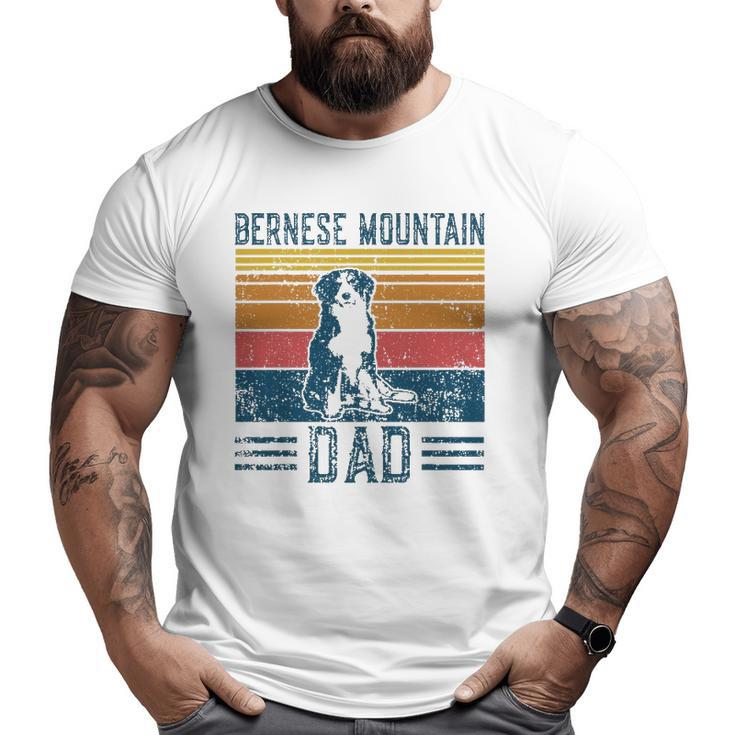 Dog Berner Dad Vintage Bernese Mountain Dad Big and Tall Men T-shirt