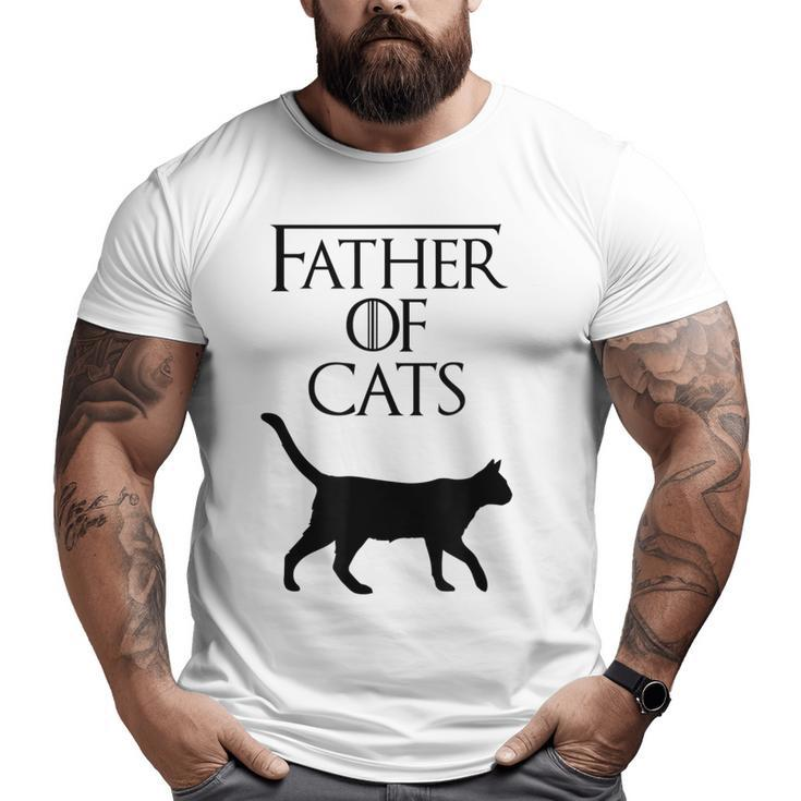 Father Of Cats Fur Dad  Cat Lover S500191 Big and Tall Men T-shirt