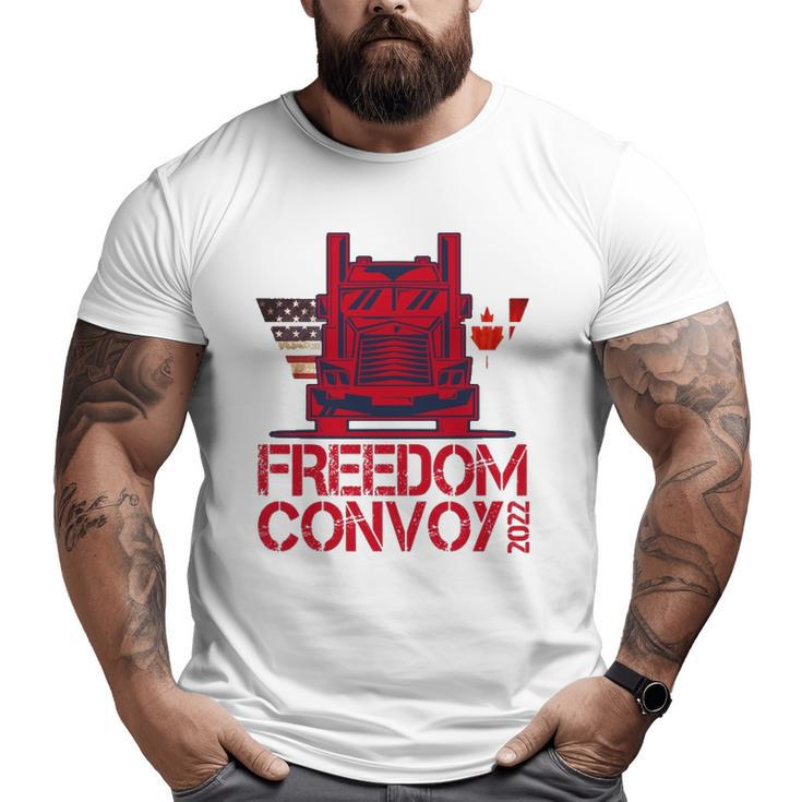 Freedom Convoy 2022 Support Our Truckers Convoy Big and Tall Men T-shirt