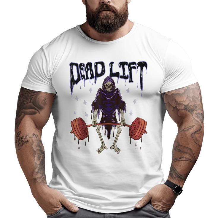 Gym Grim Reaper Deadlift Workout Occult Reaper Big and Tall Men T-shirt