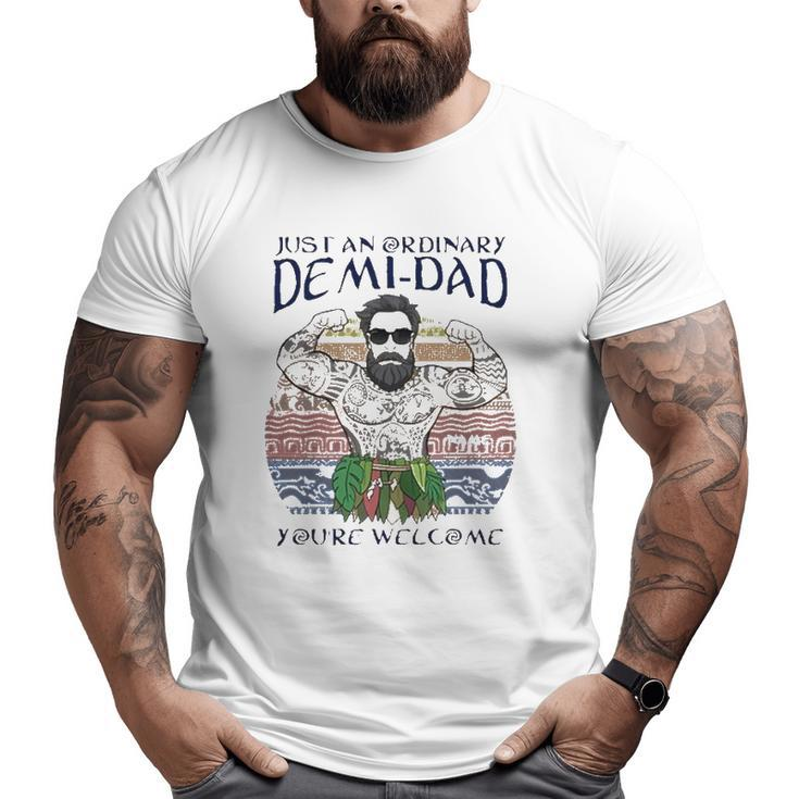 Just An Ordinary Demi-Dad You're Welcome Big and Tall Men T-shirt