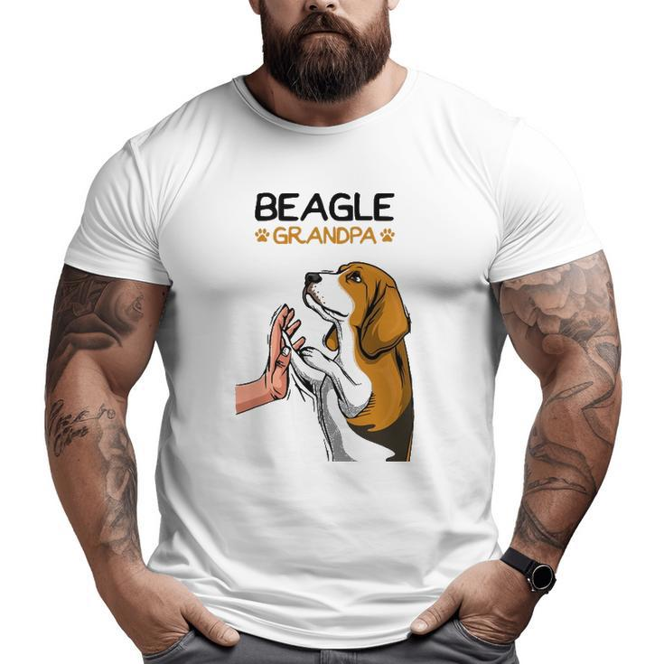 Mens Beagle Grandpa Dog Dad Big and Tall Men T-shirt