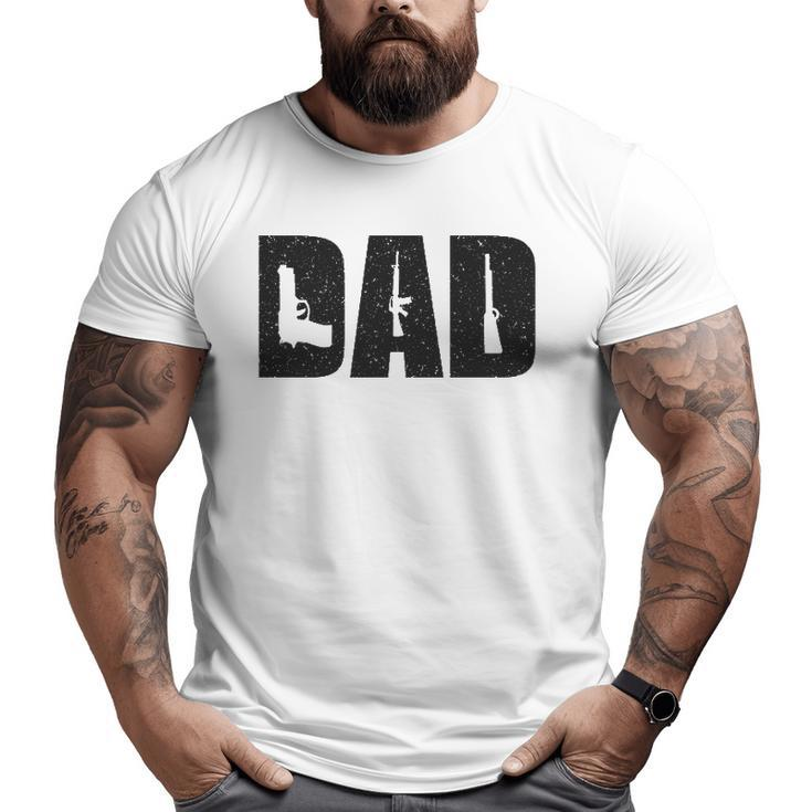 Mens Dad And Guns Collection Vintage Father's Day Big and Tall Men T-shirt