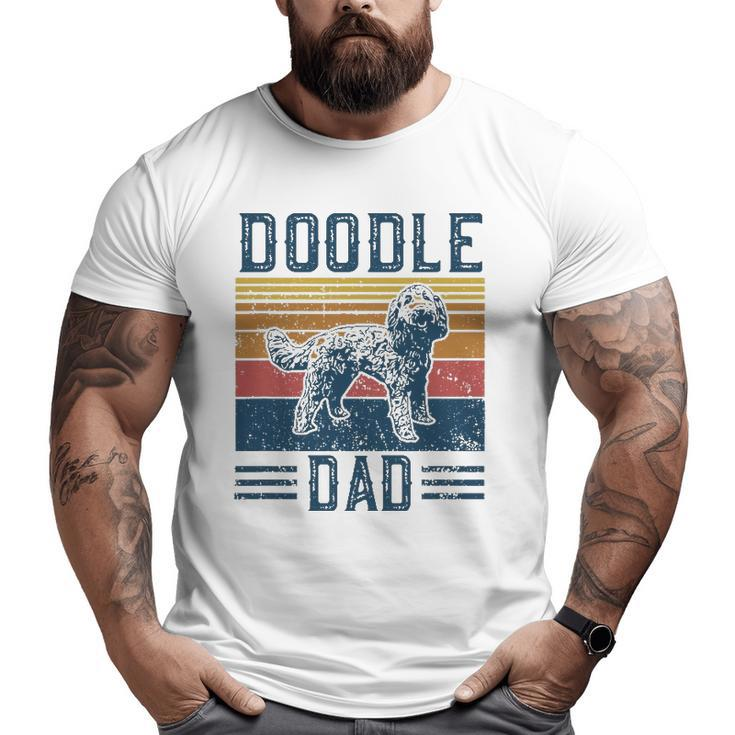 Mens Vintage Doodle Dad Aussie Doodle & Goldendoodle Big and Tall Men T-shirt