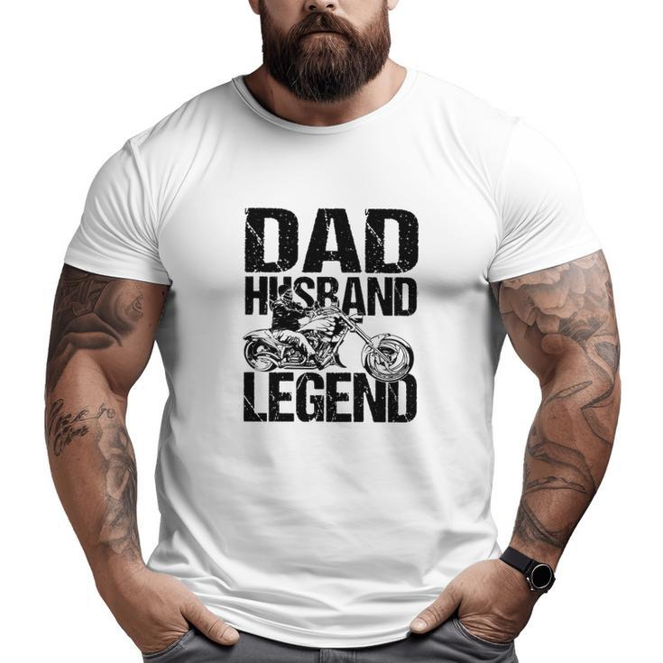Motorcycle Dad Husband Legend Classic Big and Tall Men T-shirt