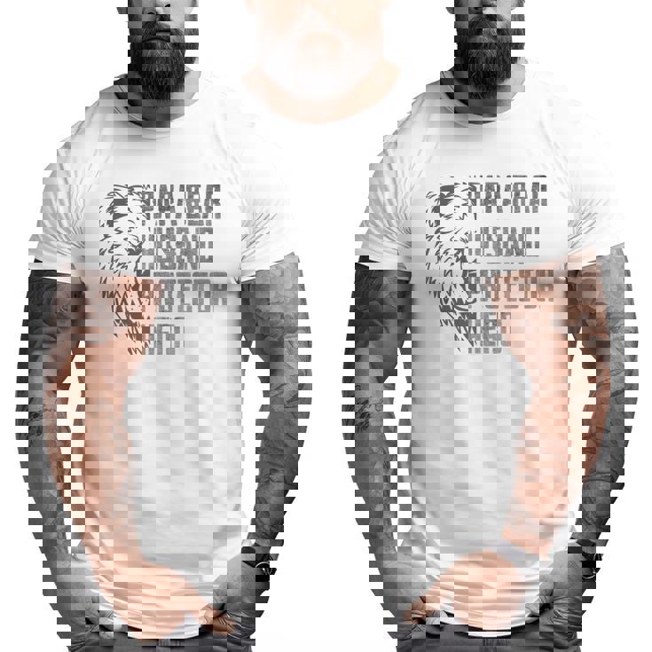 Papa Bear Husband Protector Hero Dad Father's Day Big and Tall Men T-shirt