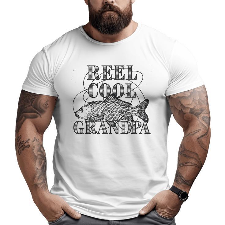 Reel Cool Grandpa Graphic Fishing Big and Tall Men T-shirt