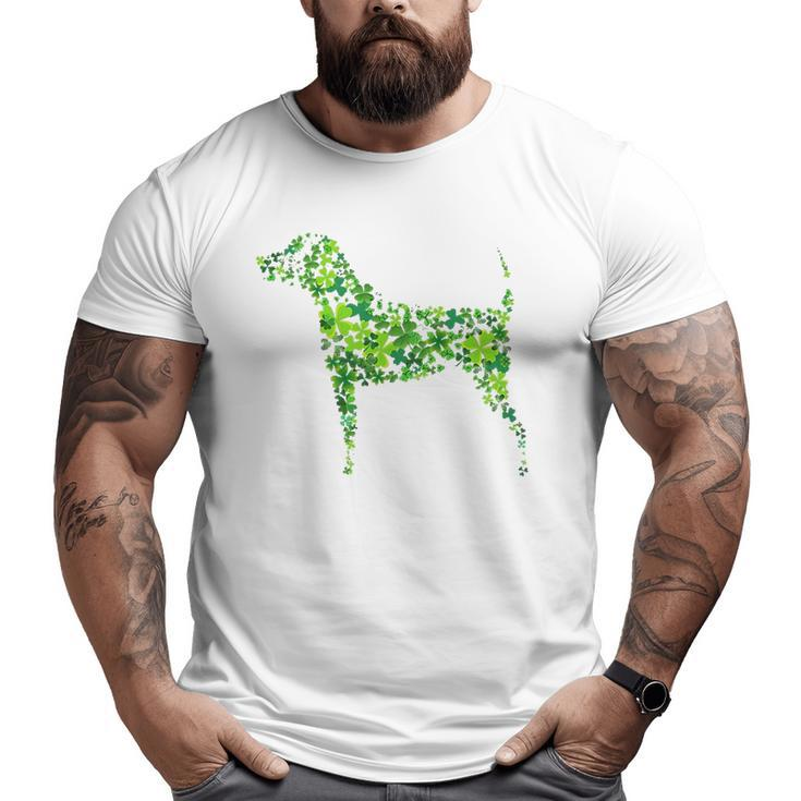 Saint Patrick's Day Shamrock Dog Big and Tall Men T-shirt