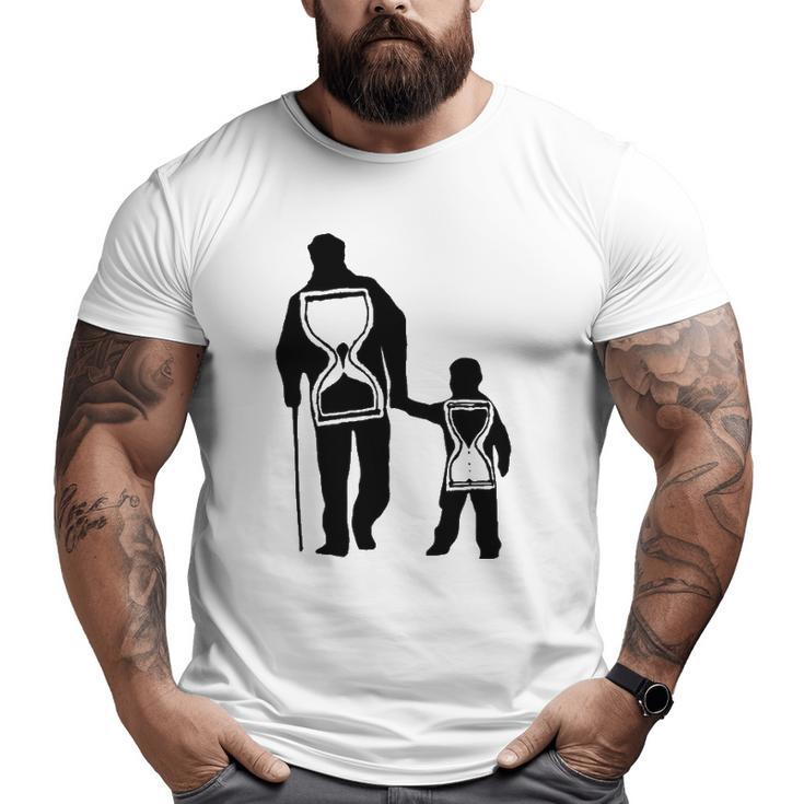 Sentimental Father S Time Is Precious Big and Tall Men T-shirt