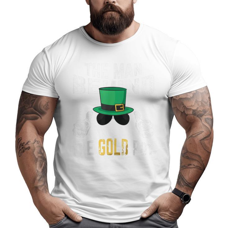 St Patrick's Day Pregnancy For Men Gold Pot Dad To Be  Big and Tall Men T-shirt