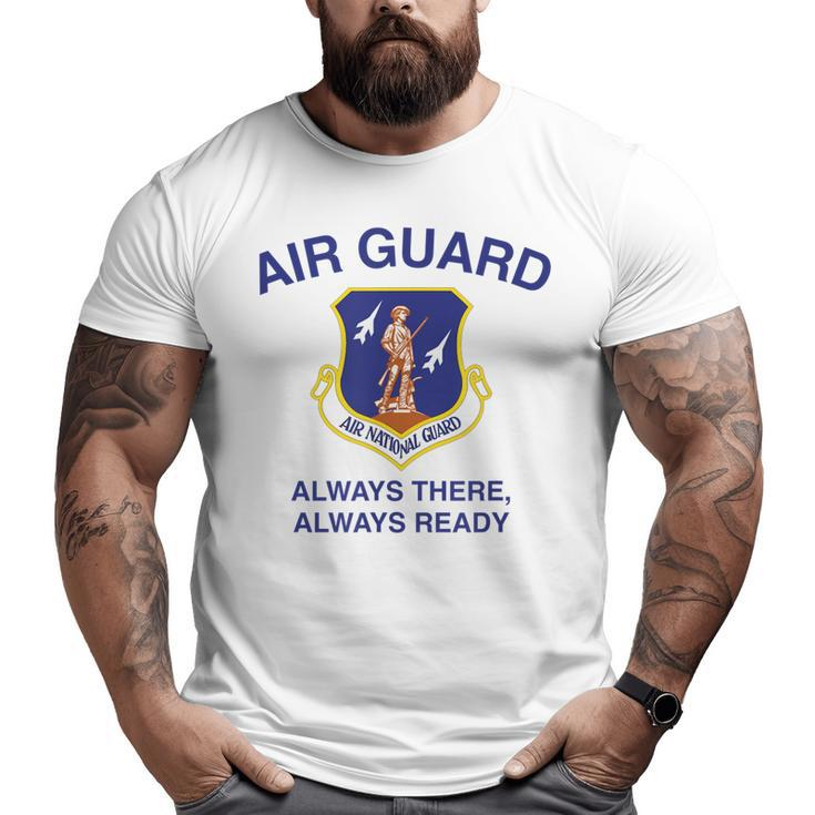 Us Air Force National Guard Veteran Ngb22 American Usaf Big and Tall Men T-shirt