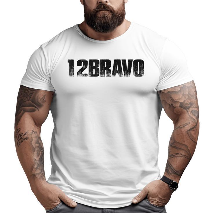 Us Army 12 Bravo Combat Engineer 12B Veteran  Big and Tall Men T-shirt