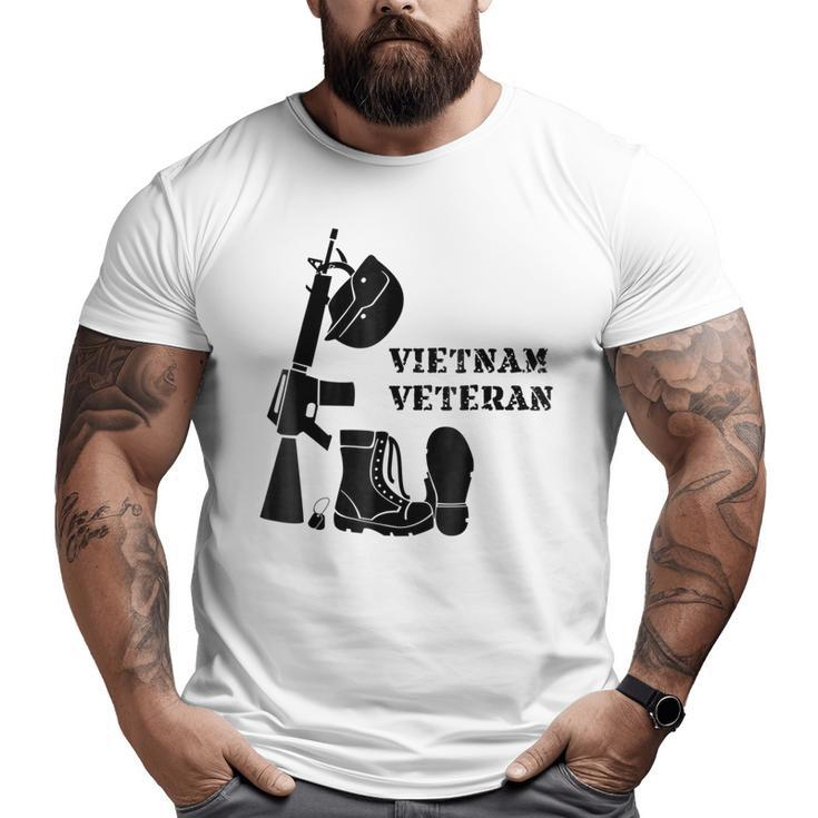 Vietnam Veteran Army Navy Air Force Soldier Sailor Airman T Big and Tall Men T-shirt