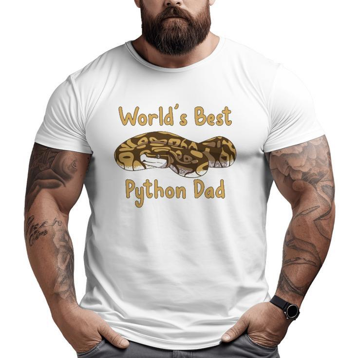 World's Best Python Dad Snake Owner Big and Tall Men T-shirt