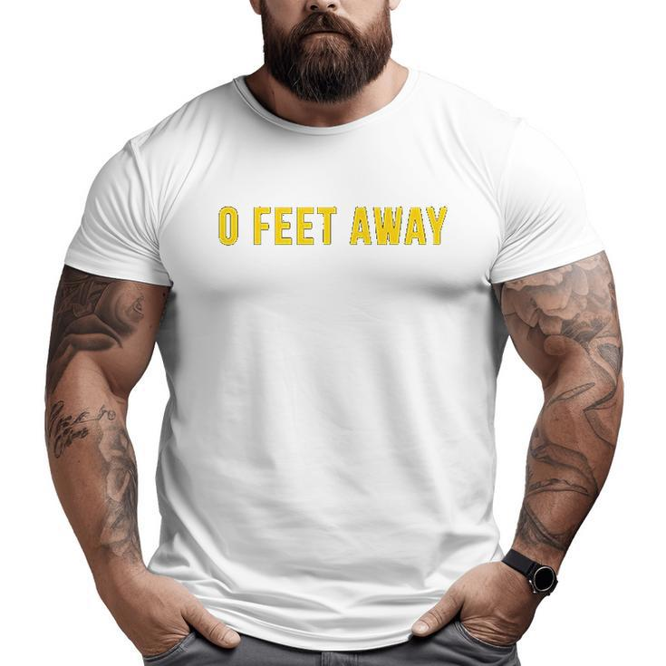 Zero Feet Away Grindr Gay Pride Muscle Big and Tall Men T-shirt