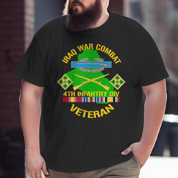 4Th Infantry Division Iraq War Oif Combat Veteran Big and Tall Men T-shirt