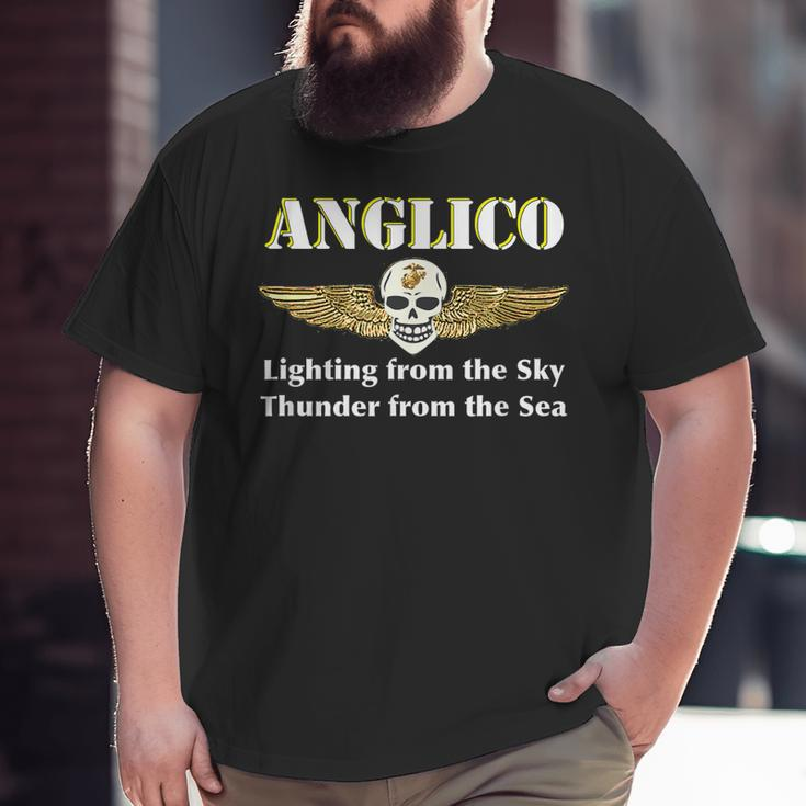 Anglico Eagle Globe Anchor VeteranBig and Tall Men T-shirt