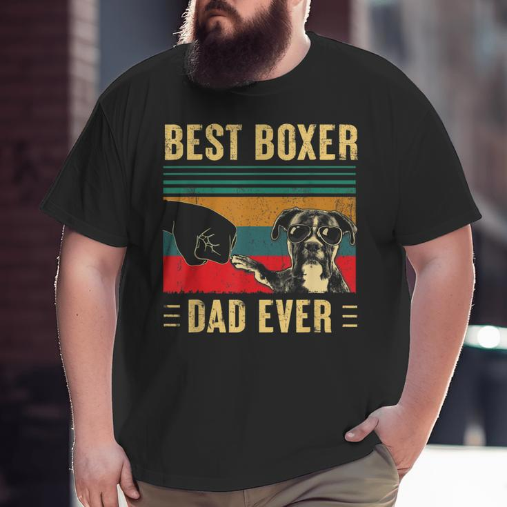 Best Boxer Dad Ever Boxer Dog Dad Father's Day Big and Tall Men T-shirt