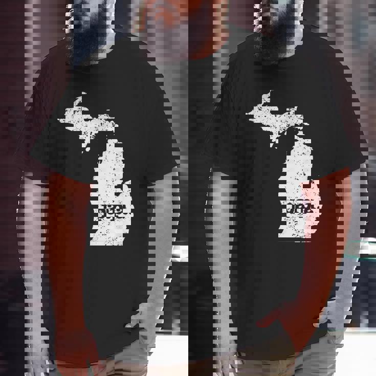 Best Papa MichiganGrandpa Big and Tall Men T-shirt