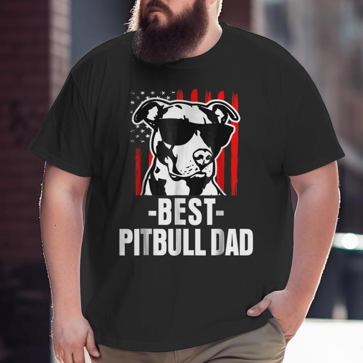 Best Pitbull Dad Men's American Pit Bull Big and Tall Men T-shirt