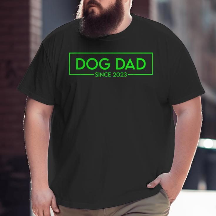 Cat Dad Since 2023 Promoted To Cat Dad V2 Big and Tall Men T-shirt